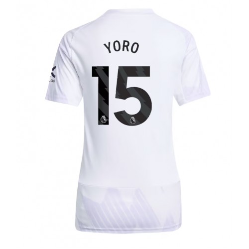 Manchester United Leny Yoro #15 Replika Bortatröja Damer 2025-26 Kortärmad